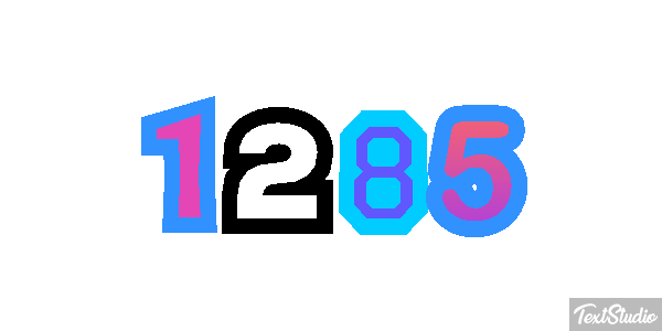 1285 Text effect