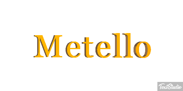 Metello Effetto testo