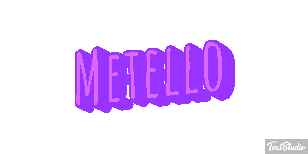 Metello Effetto testo