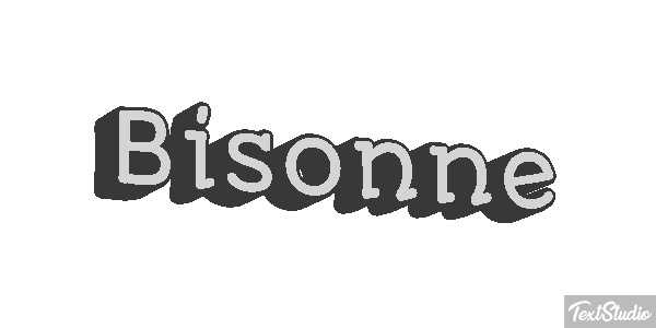 Bisonne Effet de texte