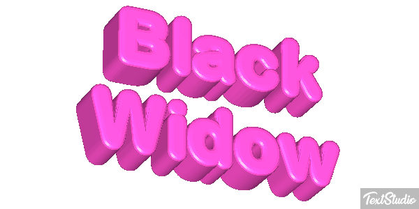 Black Widow Efecto de texto