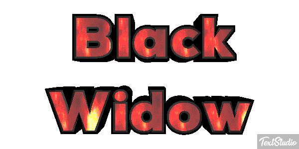 Black Widow Efecto de texto