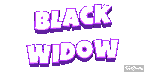 Black Widow Efecto de texto