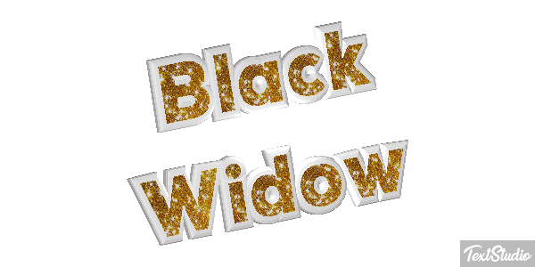 Black Widow Efecto de texto