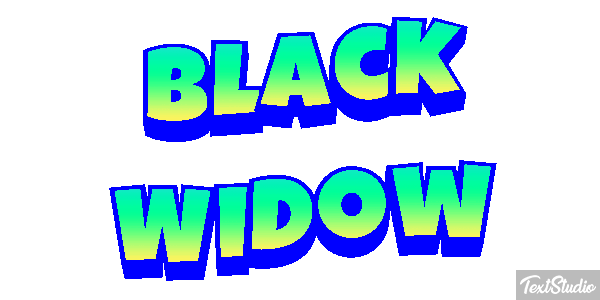 Black Widow Efecto de texto