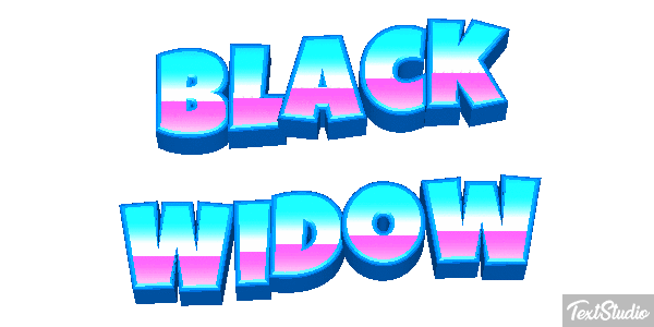 Black Widow Efecto de texto