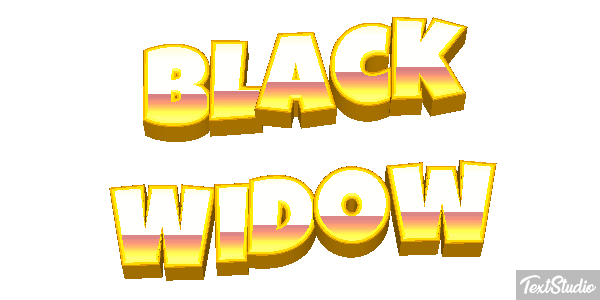 Black Widow Efecto de texto