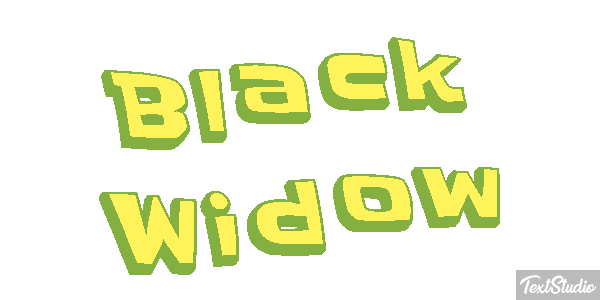 Black Widow Efecto de texto