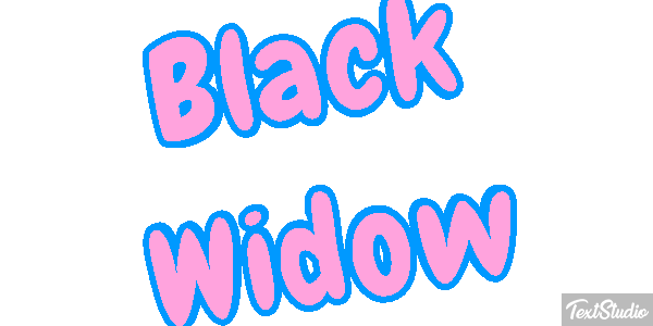 Black Widow Efecto de texto