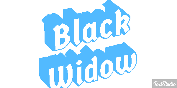 Black Widow Efecto de texto