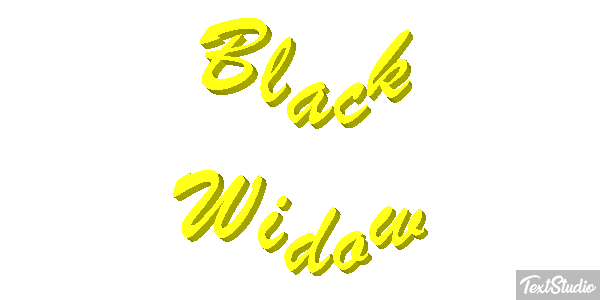 Black Widow Efecto de texto