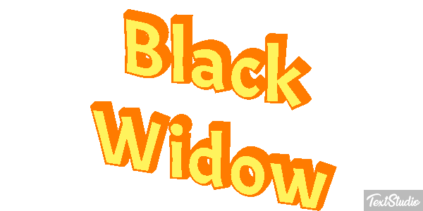Black Widow Efecto de texto