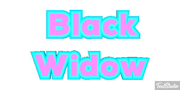 Black Widow Efecto de texto