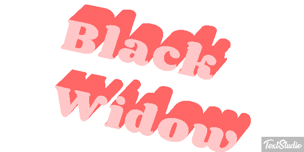 Black Widow Efecto de texto