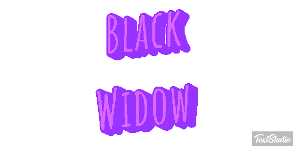 Black Widow Efecto de texto
