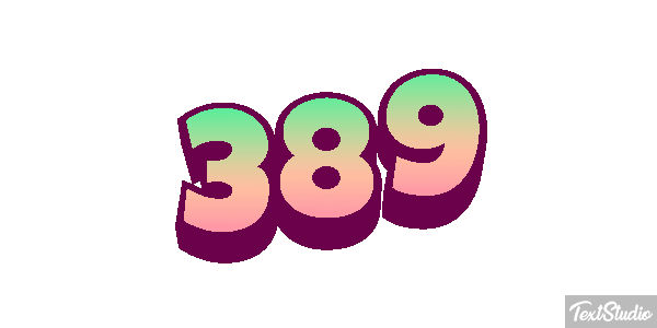 389 Tekst effect