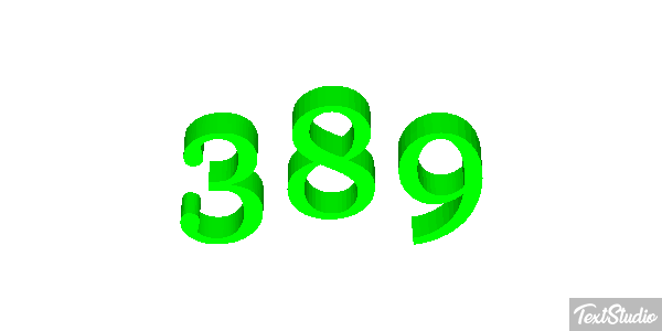 389 Tekst effect
