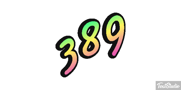 389 Tekst effect