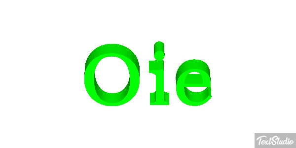 Oie Effet de texte