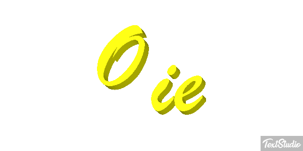 Oie Effet de texte