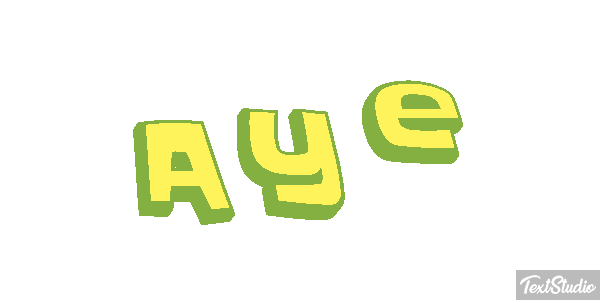 Aye Текстовый эффект