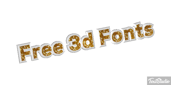 Free 3d Fonts Efekt tekstowy