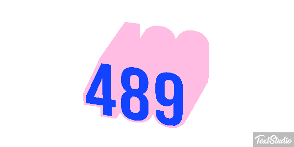 489 Effet de texte