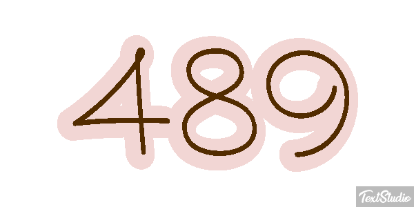 489 Effet de texte
