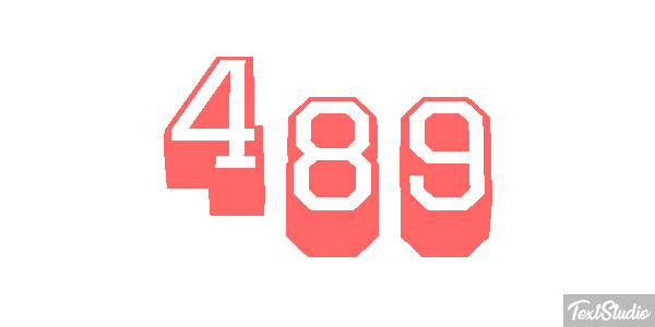 489 Effet de texte