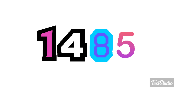 1485 テキスト効果
