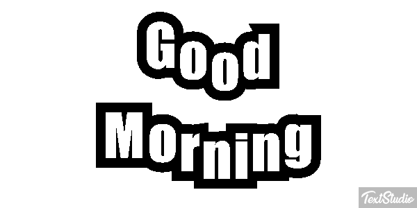 Good Morning Text effect