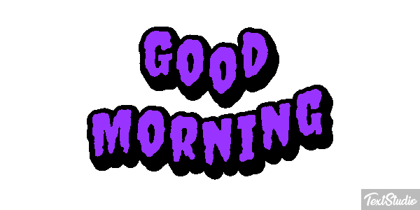 Good Morning Text effect