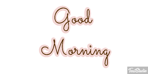 Good Morning Text effect