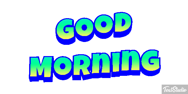 Good Morning Text effect