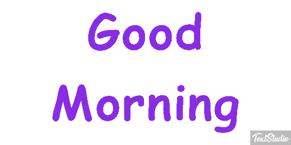 Good Morning Text effect