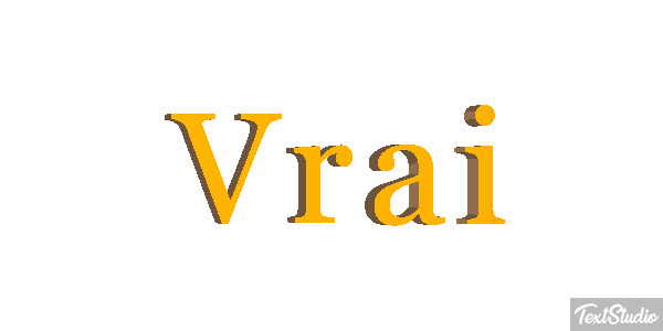 Vrai Effet de texte