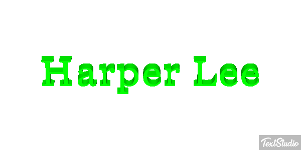 Harper Lee Efecto de texto