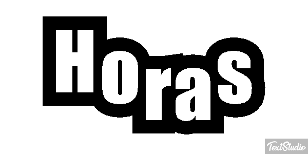 Horas Text effect