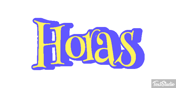Horas Text effect