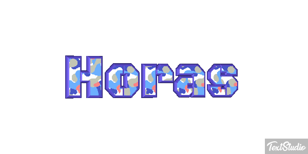 Horas Text effect