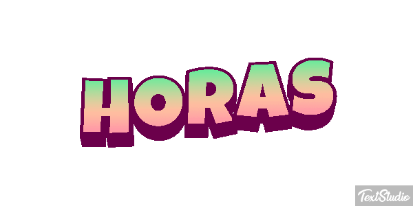 Horas Text effect