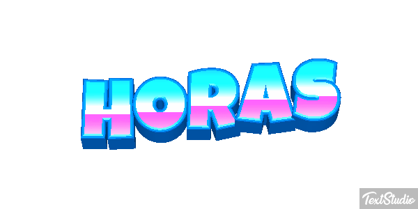 Horas Text effect