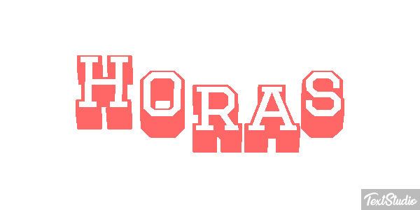 Horas Text effect