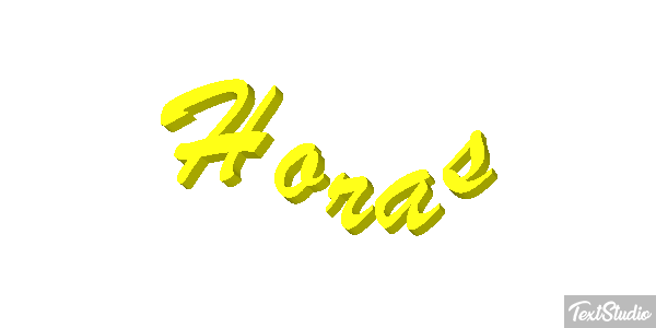 Horas Text effect