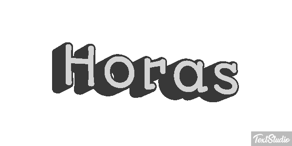 Horas Text effect