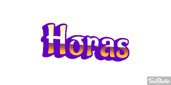 Horas Text effect