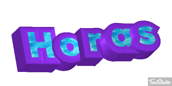 Horas Text effect