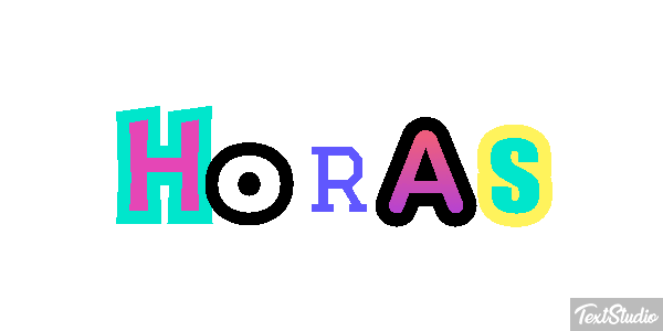 Horas Text effect