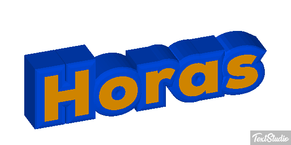 Horas Text effect