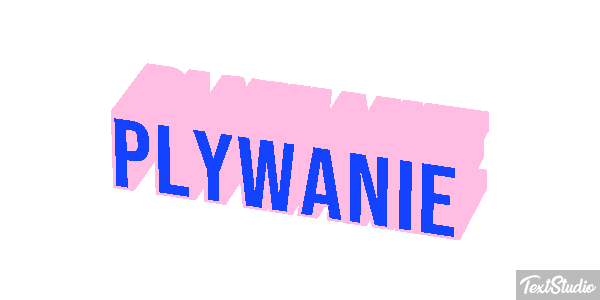 Pływanie Efekt tekstowy